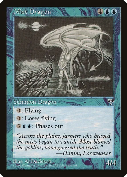 Mist Dragon, Magic card MIR 79 — Mirage set