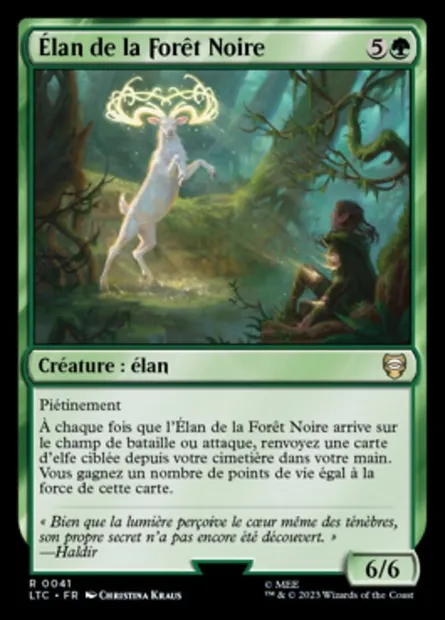 Élan de la Forêt Noire, carte Magic LTC 41 — extension Tales of Middle-earth Commander