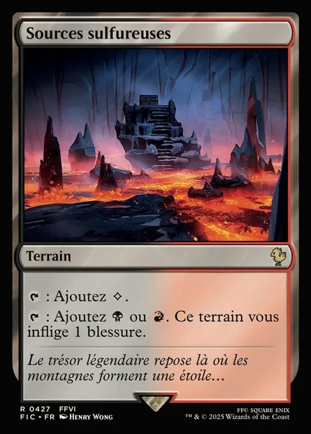 Sources sulfureuses, carte Magic FIC 427 — extension Final Fantasy Commander