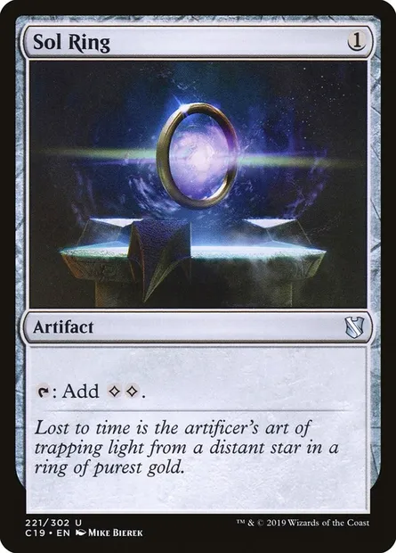 Sol Ring, Magic card C19 221 — Commander 2019 set