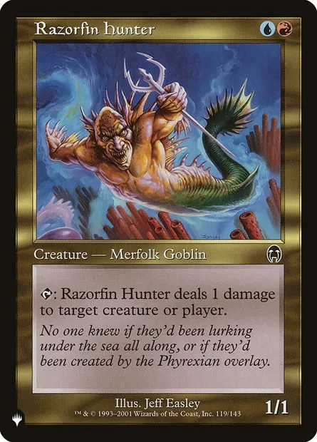 Razorfin Hunter, Magic card PLST APC-119 — The List set