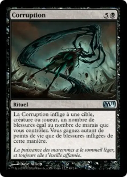 Corruption, carte Magic M11 89 — extension Magic 2011