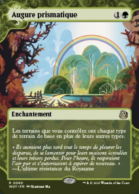 Augure prismatique, carte Magic WOT 60 — extension Wilds of Eldraine: Enchanting Tales