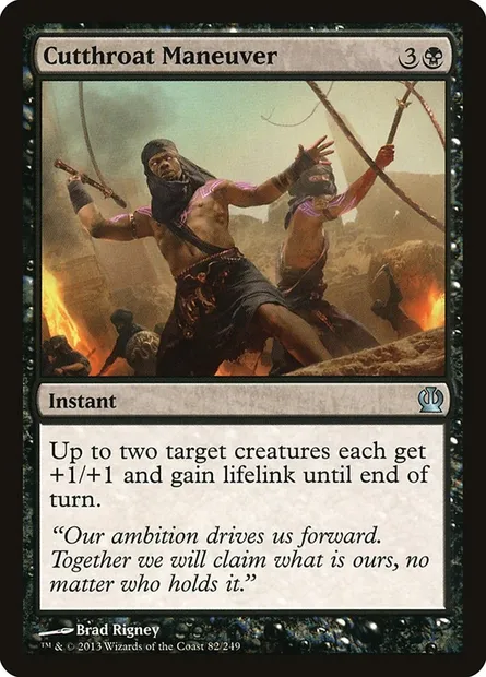 Cutthroat Maneuver, Magic card THS 82 — Theros set