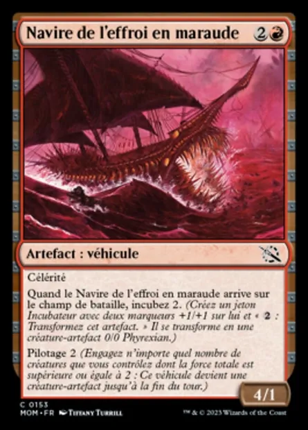 Navire de l'effroi en maraude, carte Magic MOM 153 — extension L'invasion des machines