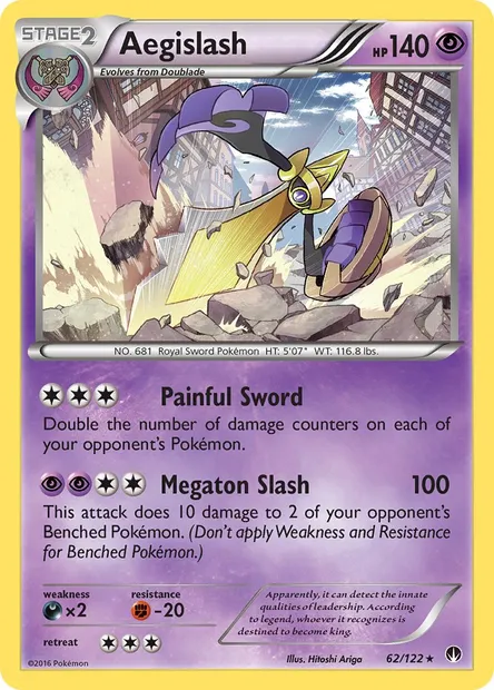 Aegislash, Pokémon card BKP 62 — BREAKpoint set