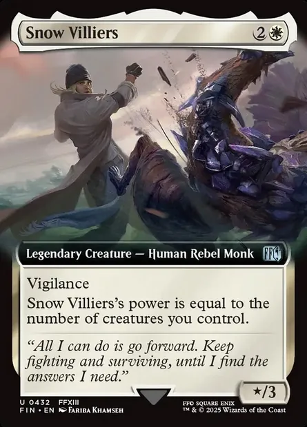 Snow Villiers, Magic card FIN 432 — Final Fantasy set