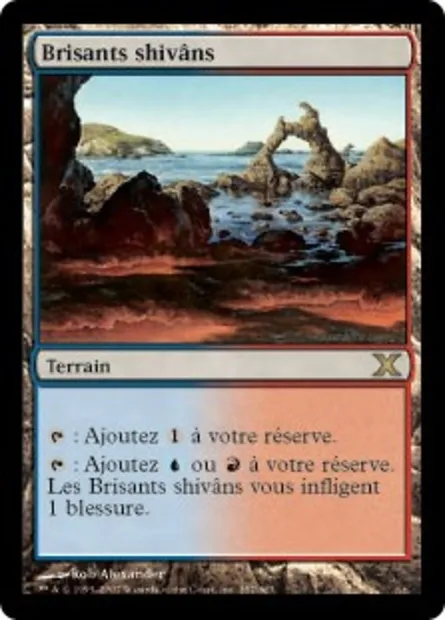 Brisants shivâns, carte Magic 10E 357 — extension Dixième édition