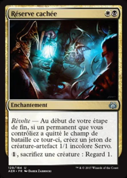 Réserve cachée, carte Magic AER 129 — extension La révolte éthérique