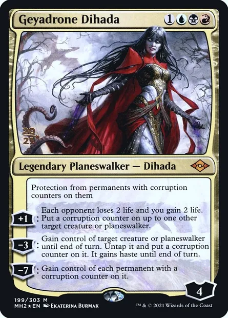 Geyadrone Dihada, Magic card PMH2 199s — Modern Horizons 2 Promos set