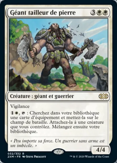 Géant tailleur de pierre, carte Magic 2XM 32 — extension Double Masters