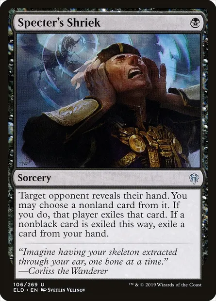 Specter's Shriek, Magic card ELD 106 — Throne of Eldraine set