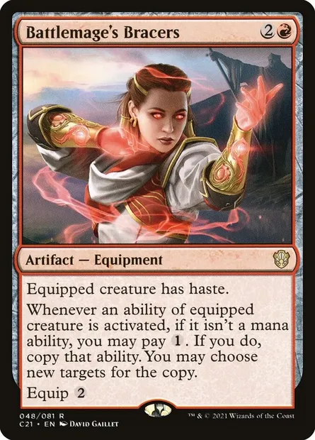 Battlemage's Bracers, Magic card C21 48 — Commander 2021 set