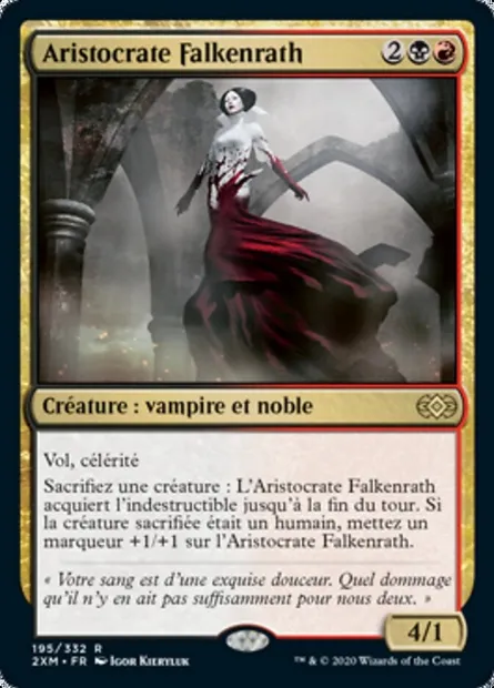 Aristocrate Falkenrath, carte Magic 2XM 195 — extension Double Masters