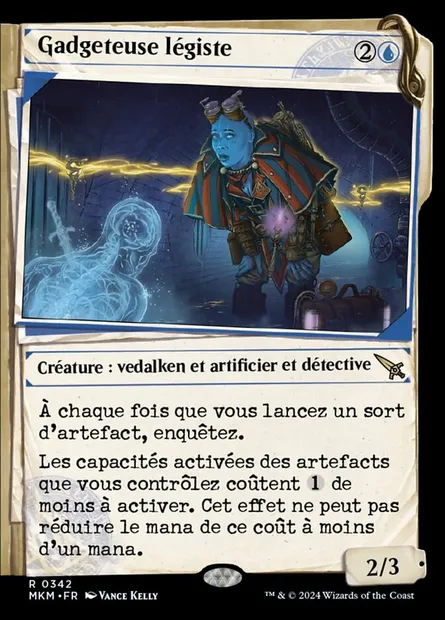Gadgeteuse légiste, carte Magic MKM 342 — extension Murders at Karlov Manor