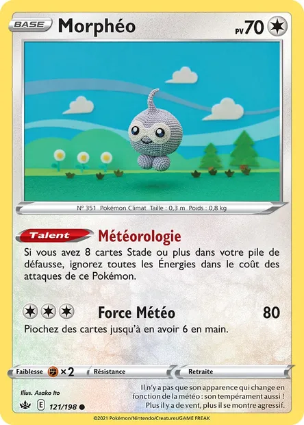 Morphéo, carte Pokémon CRE 121 — extension Règne de Glace
