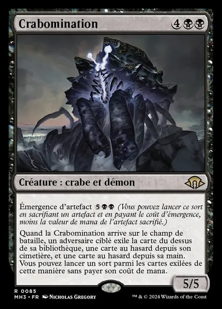 Crabomination, carte Magic MH3 85 — extension Modern Horizons 3