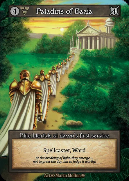 Paladins of Bazia, carte Sorcery GOT 144 — extension Gothic