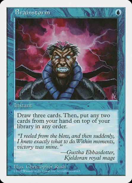 Brainstorm, Magic card 5ED 76 — Fifth Edition set