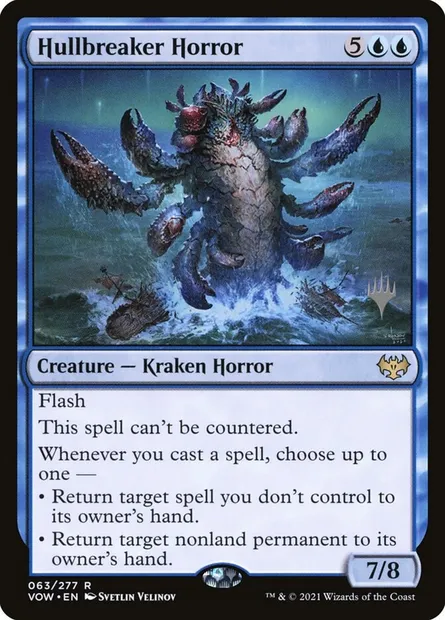 Hullbreaker Horror, Magic card PVOW 63p — Innistrad: Crimson Vow Promos set