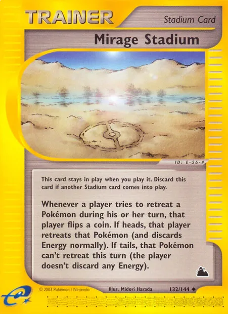 Mirage Stadium, Pokémon card SK 132 — Skyridge set