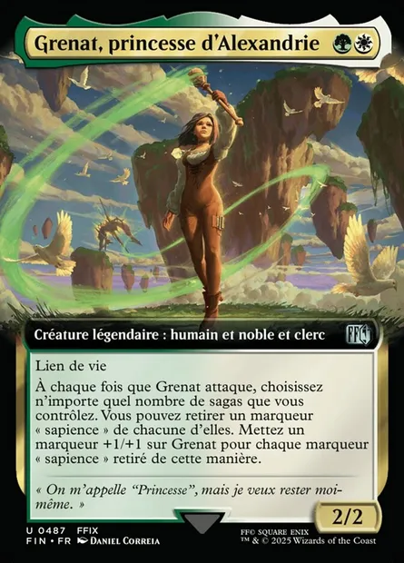 Grenat, princesse d'Alexandrie, carte Magic FIN 487 — extension Final Fantasy
