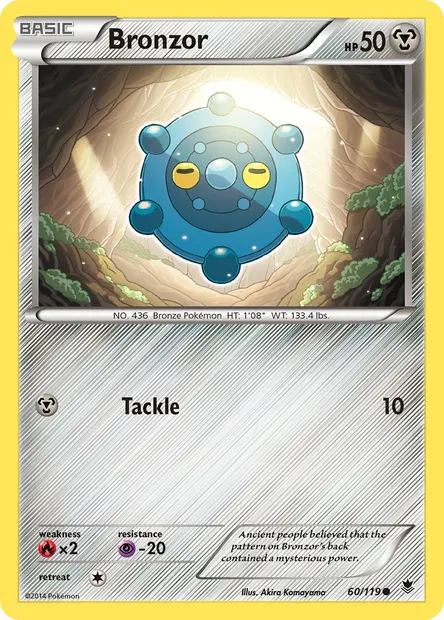 Bronzor, Pokémon card PHF 60 — Phantom Forces set