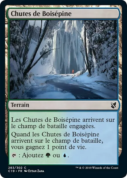 Chutes de Boisépine, carte Magic C19 283 — extension Commander 2019