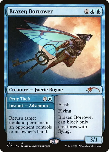 Brazen Borrower // Petty Theft, Magic card SLD 234 — Secret Lair Drop set