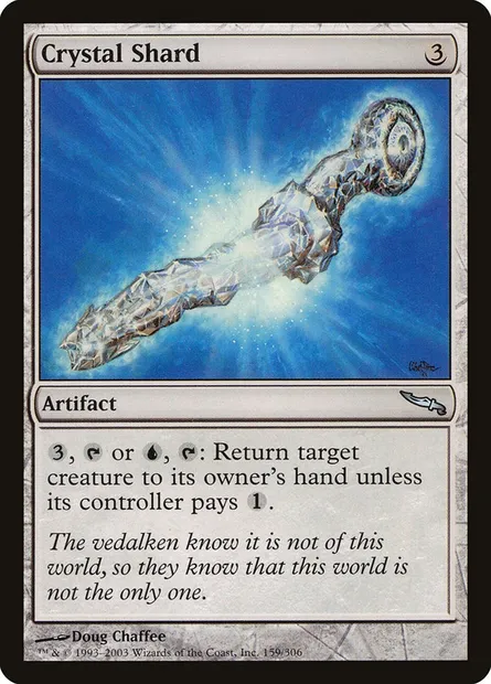 Crystal Shard, Magic card MRD 159 — Mirrodin set
