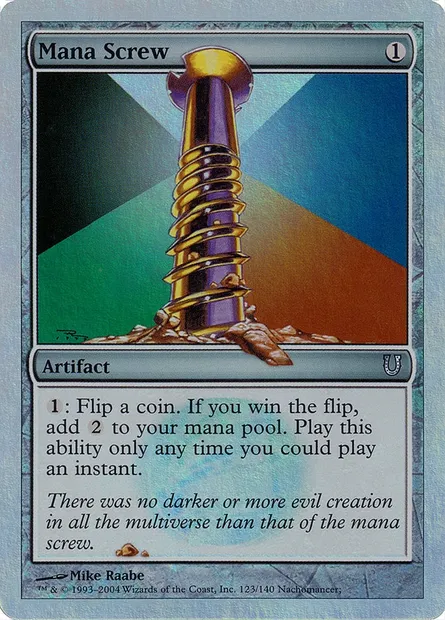 Mana Screw, Magic card UNH 123★ — Unhinged set