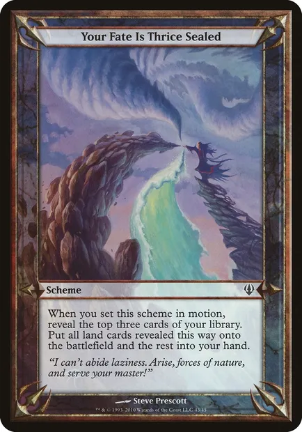 Your Fate Is Thrice Sealed, carte Magic OARC 43★ — extension Archenemy Schemes