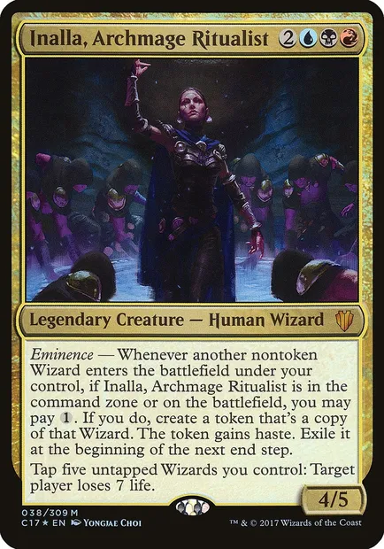 Inalla, archimage ritualiste, carte Magic OC17 38 — extension Commander 2017 Oversized