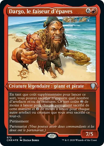 Dargo, le faiseur d'épaves, carte Magic CMR 572 — extension Commander Legends