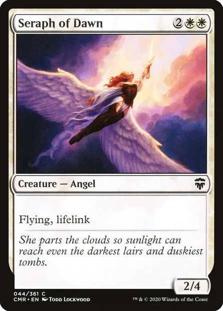 Seraph of Dawn, Magic card CMR 44 — Commander Legends set