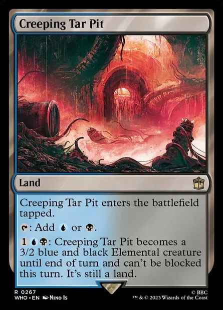Creeping Tar Pit, Magic card WHO 267 — Doctor Who set