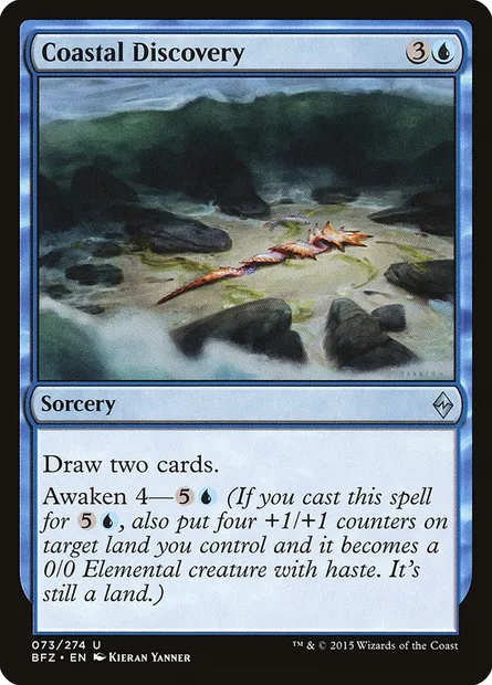 Coastal Discovery, Magic card BFZ 73 — Battle for Zendikar set