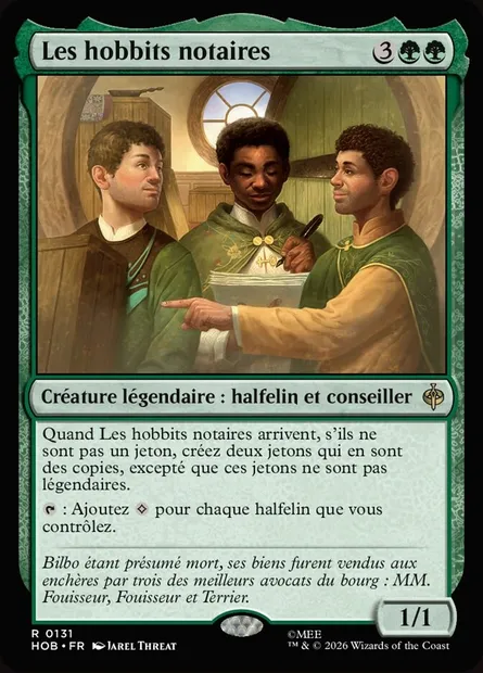 Les hobbits notaires, carte Magic HOB 131 — extension The Hobbit
