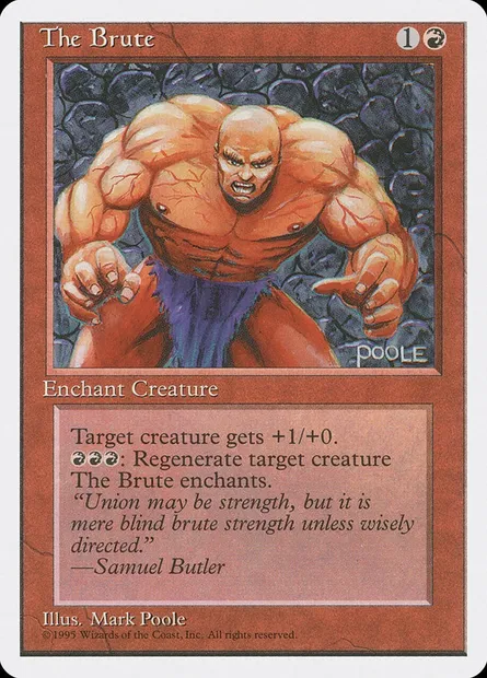 La brute, carte Magic 4ED 226 — extension Quatrième Edition