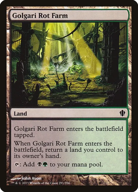 Golgari Rot Farm, Magic card C13 291 — Commander 2013 set