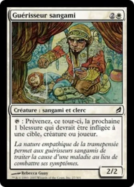 Guérisseur sangami, carte Magic LRW 27 — extension Lorwyn