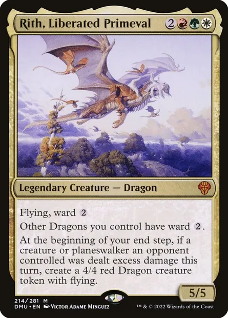 Rith, Liberated Primeval, Magic card DMU 214 — Dominaria United set