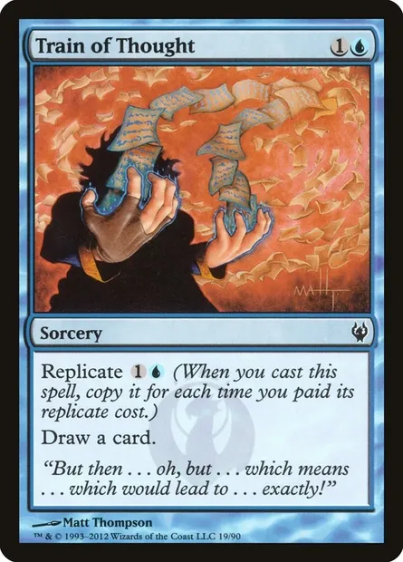 Cours de pensées, carte Magic DDJ 19 — extension Duel Decks: Izzet vs. Golgari