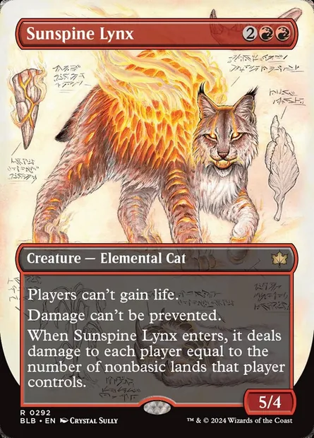 Sunspine Lynx, Magic card BLB 292 — Bloomburrow set