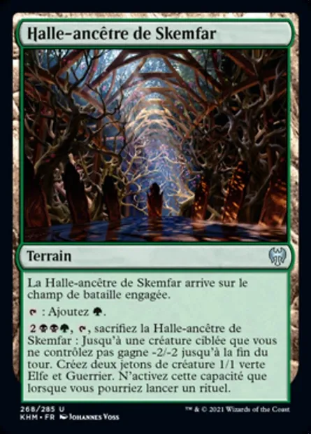 Halle-ancêtre de Skemfar, carte Magic KHM 268 — extension Kaldheim