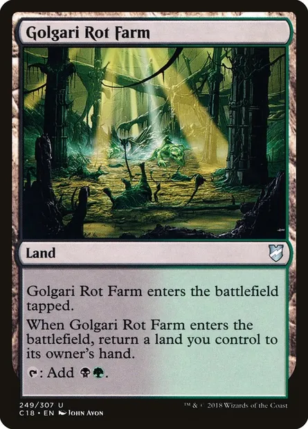 Golgari Rot Farm, Magic card C18 249 — Commander 2018 set
