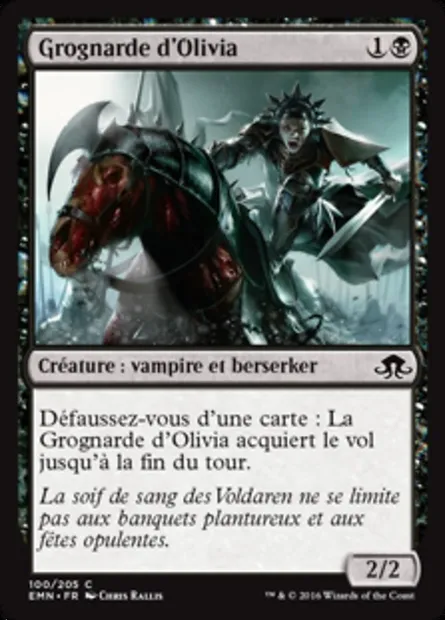 Grognarde d'Olivia, carte Magic EMN 100 — extension La lune hermétique