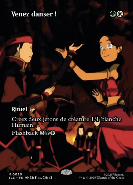 Venez danser !, carte Magic TLE 50 — extension Avatar: The Last Airbender Eternal
