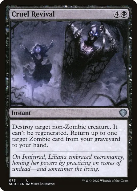 Cruel Revival, Magic card SCD 73 — Starter Commander Decks set