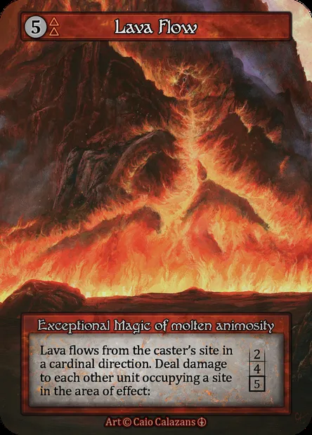 Lava Flow, Sorcery card ATH 135 — Arthurian Legends set